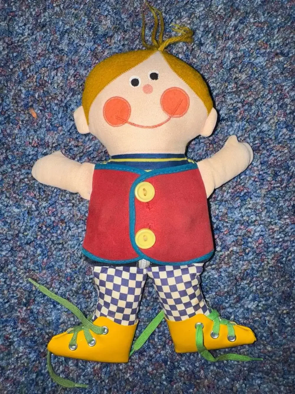 Vintage 1970 Playskool Dapper Dan Teaching Doll